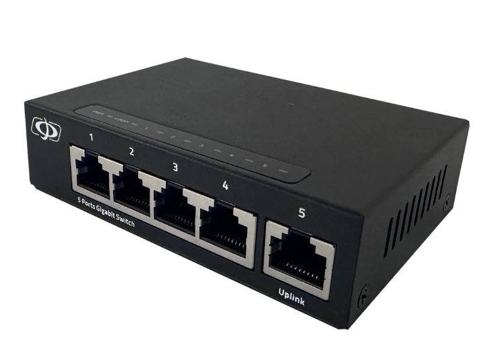 5-Port 10/100/1000Mbps Gigabit Ethernet Network Switch - Desktop - Unmanaged - 10Gbps Total Bandwidth