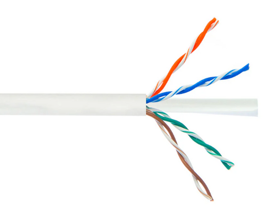 4 Pair CAT6 Solid U/UTP 550Mhz 23AWG CMR